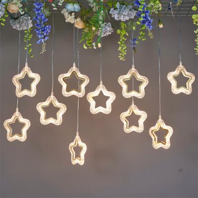 China Wedding Wedding Scene Decoration 10 Head Pentagram Chandelier for sale