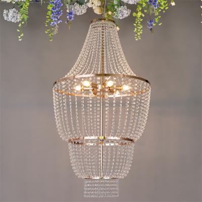 China Luxury Four-storey Ferris wheel crystal lamp wedding decoration chandeliers for wedding decor decoration wedding for sale