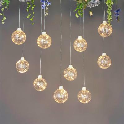 China Wedding Acrylic Copper wire bubble chandelier  other wedding decorations wedding light decoration flowers for decoration wedding artific for sale