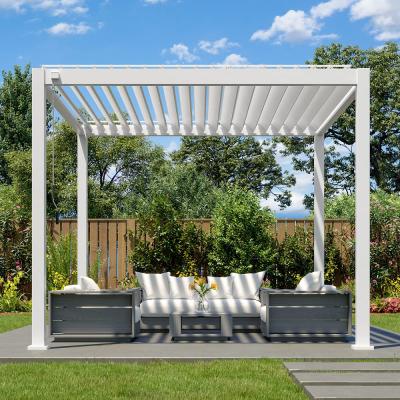 China Roof Louvered Modern Aluminum Pergola Rustproof UV Resistant for sale