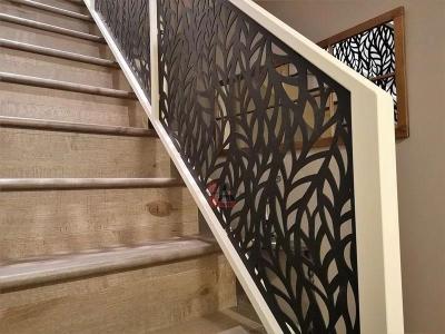 China Indoor Modern Aluminum Handrail Fireproof Anodized Aluminium Hand Railing for sale