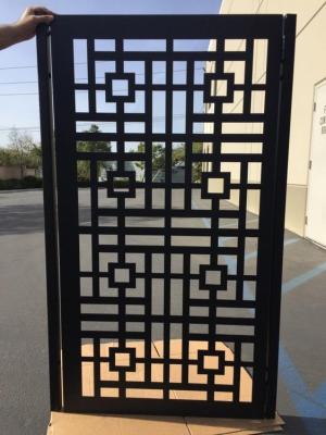 China Modern Aluminium Swing Gates For Driveways Exterior Front Fence for sale