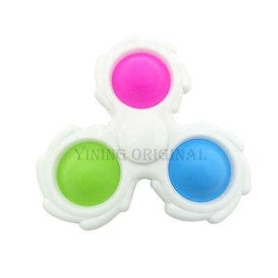 China Educational Funny Toy Simple Dimple Pop-Bubble Flying Spinners Squeeze It Hand Held Toys to Reduce Boredom ADHD, Worry, Kids Teen Adult for sale