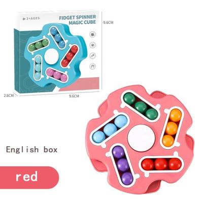 China New Spinner Toy For Children Adult Sensory Bean Running Flying Wind Fidget 3D Spinner Toy Amazon Hot Sale Intellectual Fun Educational Cube Funny for sale