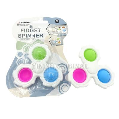 China Factory Price Toys Custom Metal Led Spinner Dimple Cube Fidget Finger Spinner Simple Rubix for sale