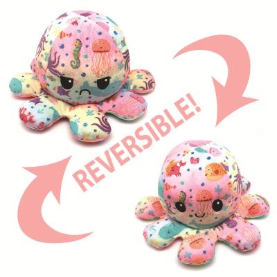 China 2021 Plush Light Mini 20Cm Reverse Reversible Reversible Toys Send To Friends Octupus Reversible Plushie for sale