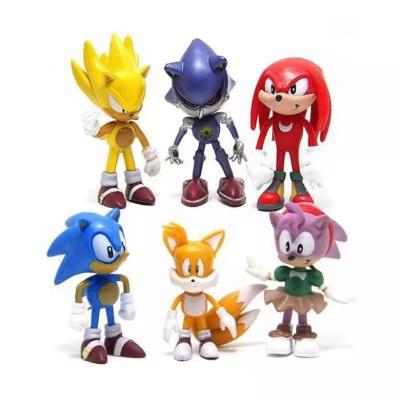 China Sonic The Hedgehog Plastic Cartoon Capsule PVC Toys Mini Action Figure Toy Figure Anime for sale