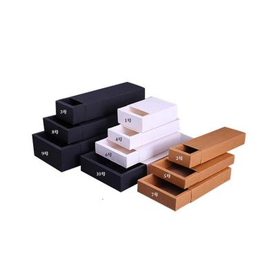 China white card eco-friendly material and ink printing Logo Socks Panties Custom Drawer packaging foldable gift box for sale