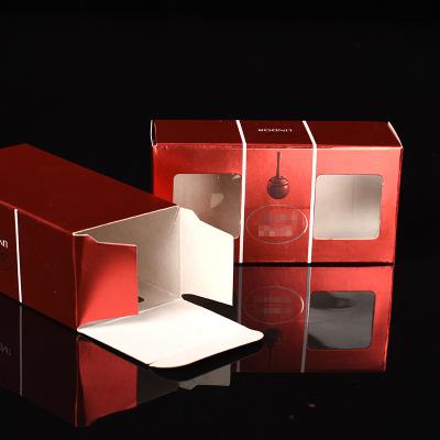 China Eco-friendly Material And Ink Universal Cardboard Packaging Design Cubic Cake Food Box With Clear Window for sale