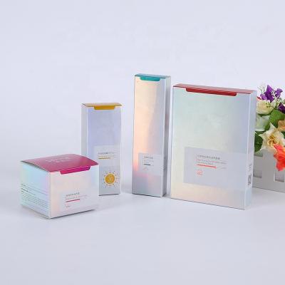 China echo-friendly material and ink wholesale colorful cubic design cosmetic gift perfume packaging carton box for sale