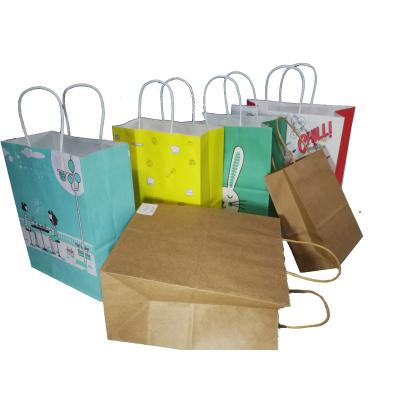 China Customized Solids Take Away Brown Craft Kraft Paper Packaging Design Food Bag for sale