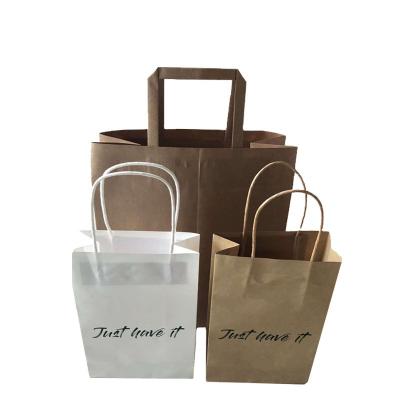 China Solid Convenience Personalized Color Printing Custom Logo Packaging Paper Bags With Handle for sale