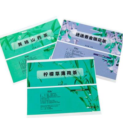 China High Quality Waterproof Clear Pe Waterproof Toy Tea Label Sticker Custom Made Adhesive for sale