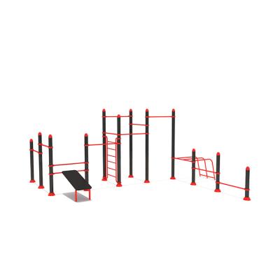 China Wholesale Outdoor Strength Training Park Body Fitness Gym Fitness Equipment 840*375*270cm for sale