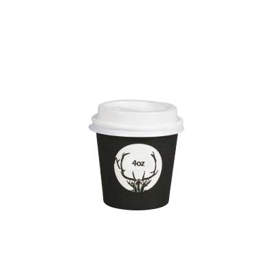 China Recycled Materials Cheap Logo Printed 4oz Hot Cold Drink Paper Cups With Lids for sale