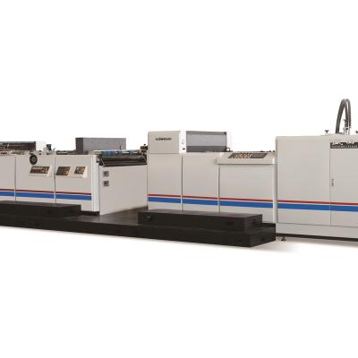 China 1100 Size Food Sheet Feeding Automatic Hot Melt Bopp Pet Thermal Film Lamination Laminator Machine for sale