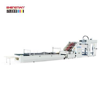 China Grocery Store 1450 Size Carton High Speed ​​Automatic Corrugated Cardboard Flute Laminating Machine for sale