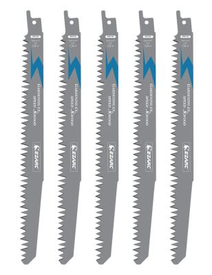 China Course damp wood EZARC Wood Pruning Reciprocating Saw Blade, 9-Inch Sawzall Blades R931GS 5TPI (5-Pack) for sale