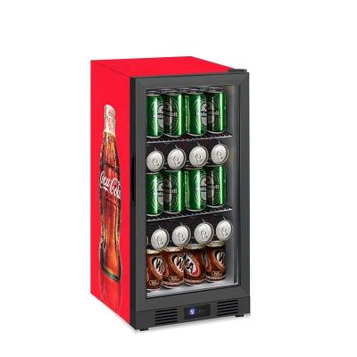 China Single-temperature Cheap Price Small Cooler Commercial Display Showcase Beverage Fridge Bottle Cooler for sale