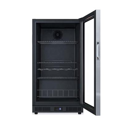 China Commercial Single-temperature 108L Bottle Cooler Display Showcase Beverage Refrigerator Single Rear Bar Cooler Restaurant Equipment for sale