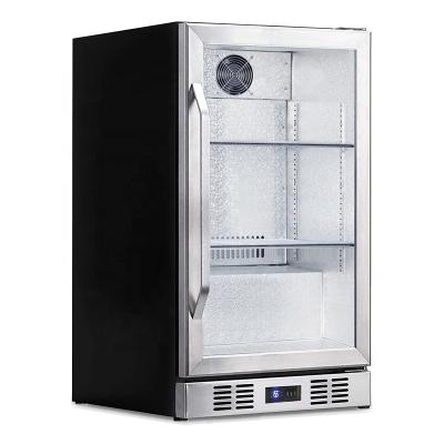 China Single Door Commercial Single-temperature Bottle Cooler Display Showcase Beverage Fridge Bar Cooler Kitchen Equipment for sale