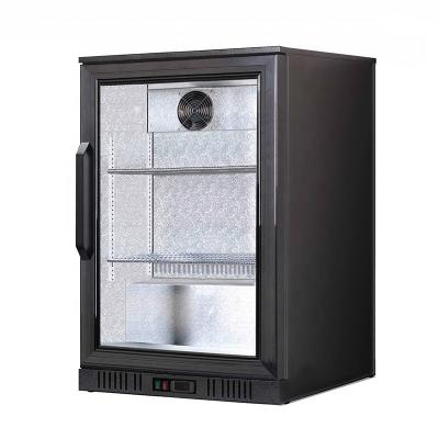 China Commercial Single-temperature 108L Bottle Cooler Display Showcase Beverage Refrigerator Single Rear Bar Cooler Restaurant Equipment for sale