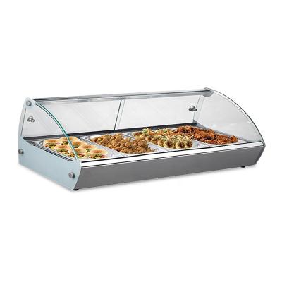 China Hot Food Hot Sale Desk Warmer Food Heating Display Countertop Display Showcase for sale