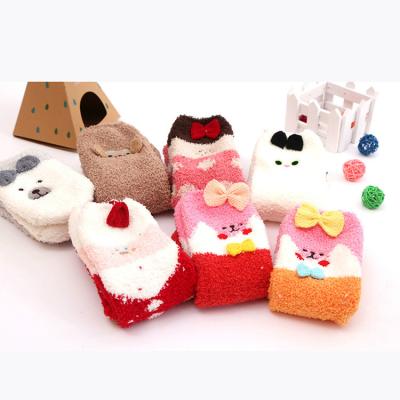 China QUICK DRY Winter Baby Socks Shear Thermal Soft Touch Plush Socks Cozy Winter Gift Boxed Novelty Christmas Plush Socks for sale