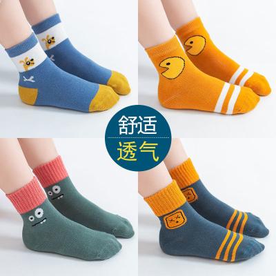 China New Breathable Baby Socks Cute Cartoon In The Tube Children's Socks Geometric Alphabet Kids Socks for sale