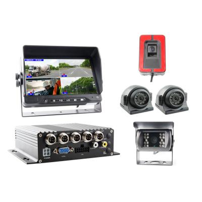 China Waterproof 12-32V 4CHs 512GB SD Camera Car Truck School Bus Mobile DVR Reverse Camera for sale