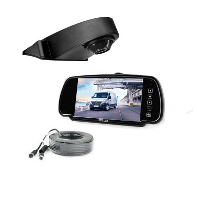 China Rear View Camera 12V Waterproof 24V TFT LCD 7 Inch Car Monitor Rearview Mirror With Backup Reverse Camera For Cargo Van Parking for sale