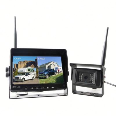 China Waterproof 2.4Ghz Digital 7 Inch Wireless Camera And Monitor12V Camera With Monitor Radio Back Up Camera System for sale