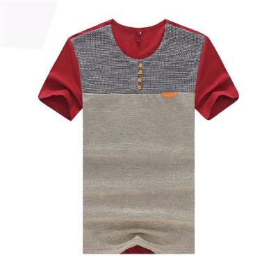 China Patchwork Anti-Shrink Casual Short Sleeve T-Shirt Fashion High Quality T Shirt For Men for sale