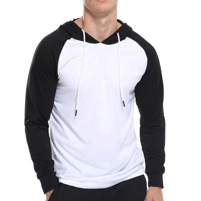 China High Quality Popular Outdoor Anti-pilling O-neck Cotton Hood T-shirt Men's Long Sleeve T-Shirt for sale