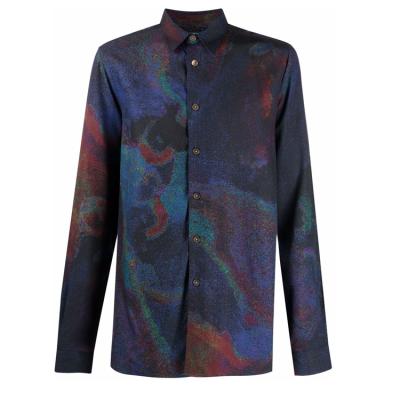 China Anti-pilling Men Designs Casual Shirts Covered Button Plus Size Summer Print Shirt For Men for sale