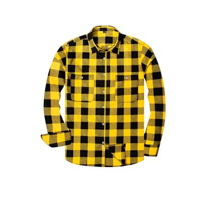 China High Quality Mens Anti-pilling Blanket Custom Plaid Shirts Men's Casual Long Sleeve Flannel Shirts for sale