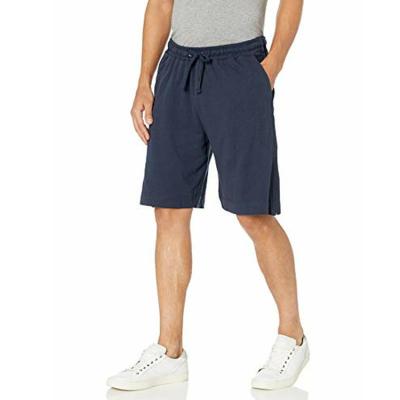 China custom made Anti-wrinkle mens shorts cotton casual simple blue shorts men side full zipper shorts for men for sale