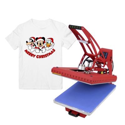 China Garment Shops Automatic Open Mecolour T Shirt Heat Press Machine With Slide Drawer 16x20 Tray for sale