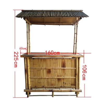 China Tropical Cabana Party Outdoor Tiki Bar Bamboo Beach Tiki Bar With Stools Counters for sale