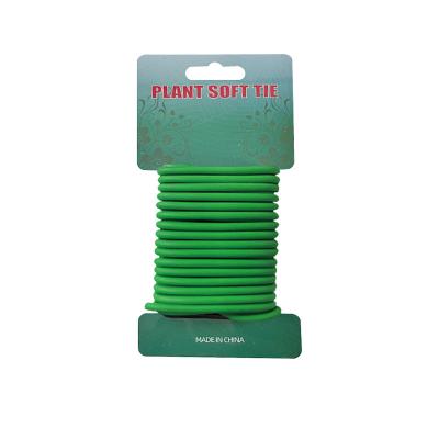 China Multi-Function Green Coated Twist Tie to Support Plant Tie Up Bags for Home Office for sale