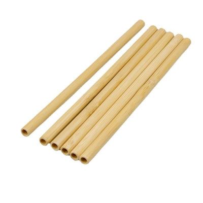 China Reusable Natural Bamboo Drinking Straws Durable Disposable And Biodegradable Includes Cleaning Brush for sale