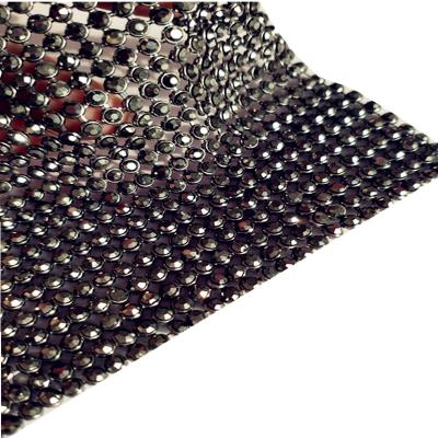 China 2021 New Flatback Rhinestone Aluminum Crystal Mesh Aluminum Net Trimming for sale