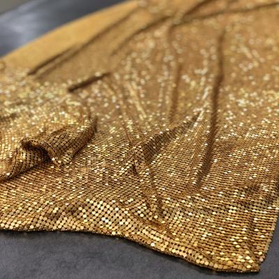 China Fashionable Woven Durability Metal Fabric / Metallic Sequin Fabric for sale