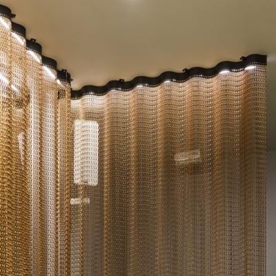 China Corrosion Resistance Aluminum Chain Link Screen Curtain Security Curtain for sale