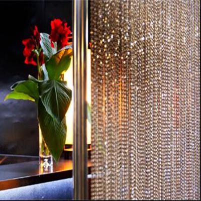 China Beautiful Nouble Metal Outdoor Silver Plated Beaded Door Curtain for sale