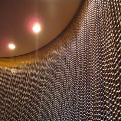 China 10mm Antique Copper Metal Bead Chain Eco - Friendly Decorative Curtain for sale