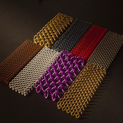 China Corrosion Resistance Drapey Metal Aluminum Hanging Chain Link Decorative Mesh Curtain for sale