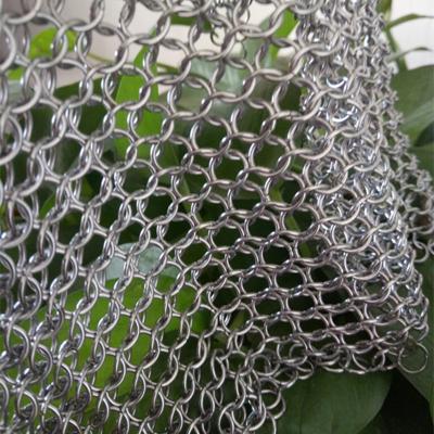 China Corrosion Resistance / Long Life Decorative Metal Screen Fireplace Mesh Curtain for sale