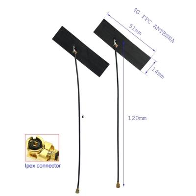 China PCB CDMA GSM 2G 3G LTE 4G FPC Antenna, Internal Flexible 4G LTE PCB Antenna with RF1.13 Cable IPEX U.fl for sale