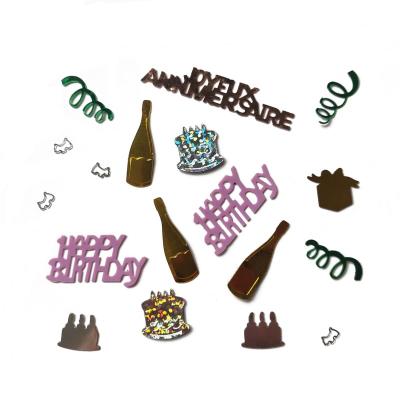 China Mixed Birthday Package 50g/bag Sequin Party Confetti For Happy Birthday Party for sale